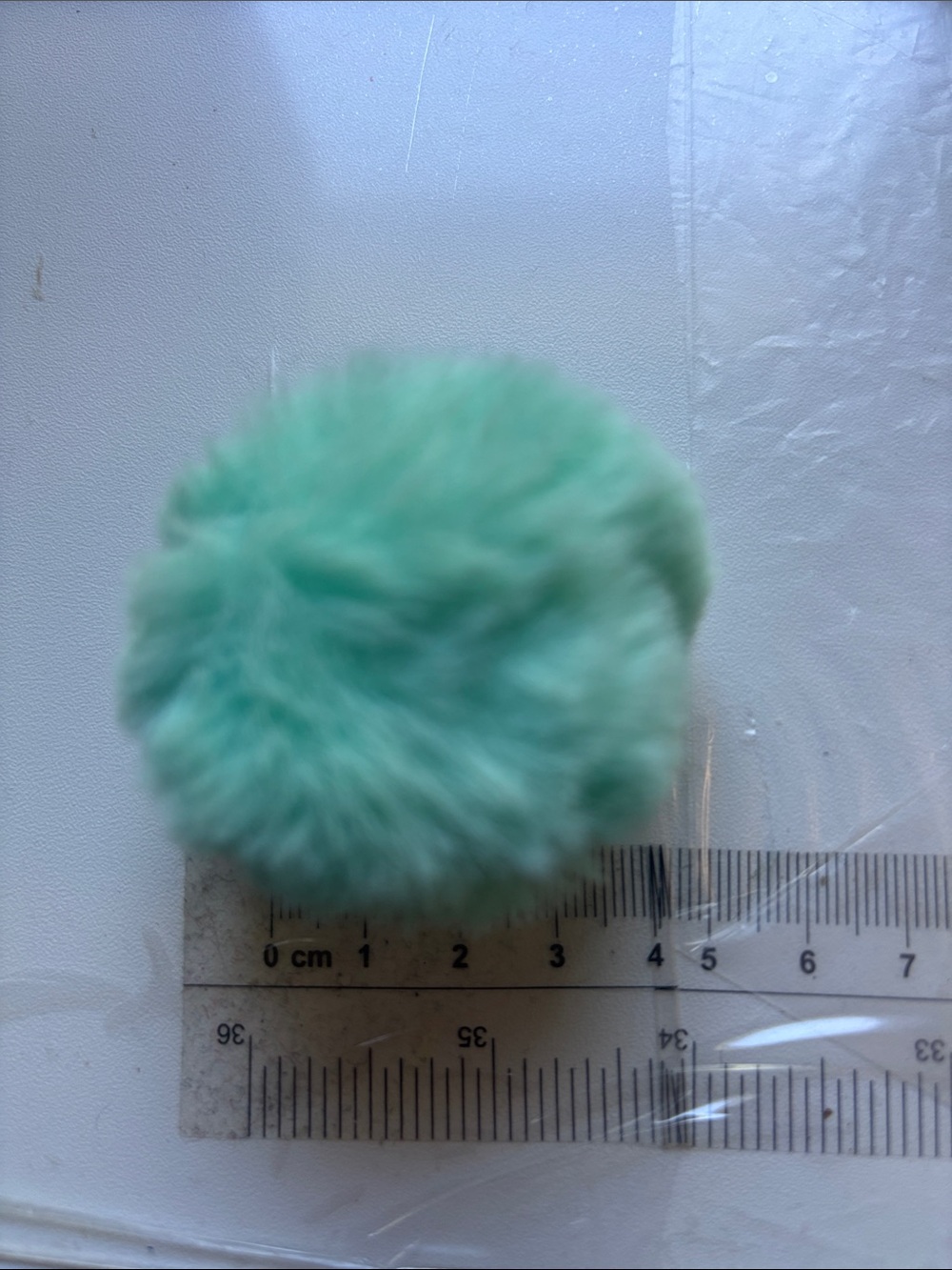 Mint Green Faux Fur Pom - Women Accessories